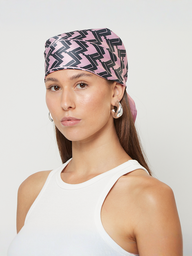 Karl Kani, OG All Over Print Satin Scarf, light pink, Image 3 of 3