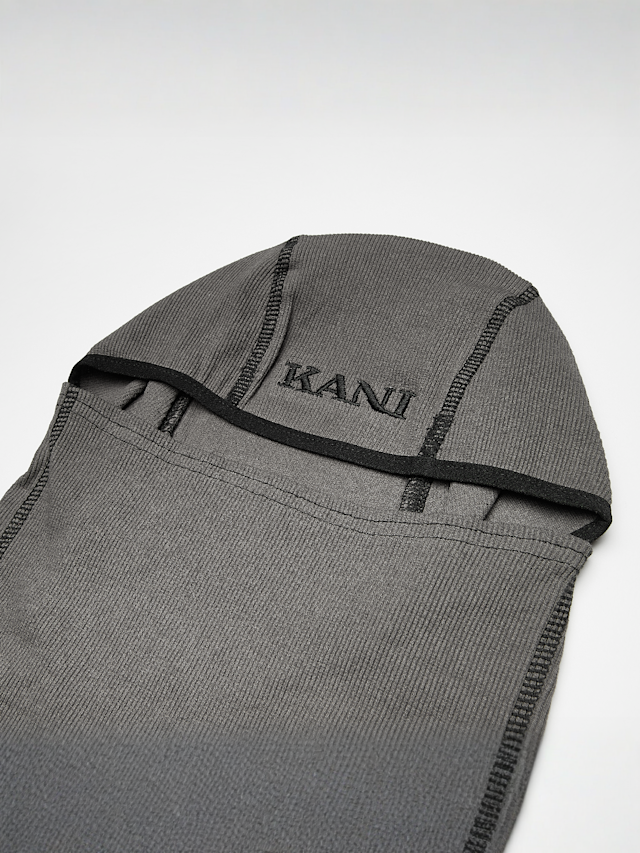 Karl Kani, Retro Rib Balaclava, grijs, Afbeelding 4 van 4