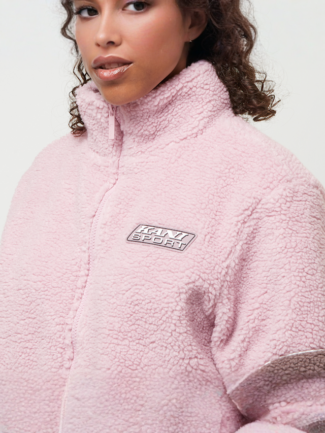 Karl Kani, Sport Patch Teddy Block Trackjacket, light pink, Image 3 of 4
