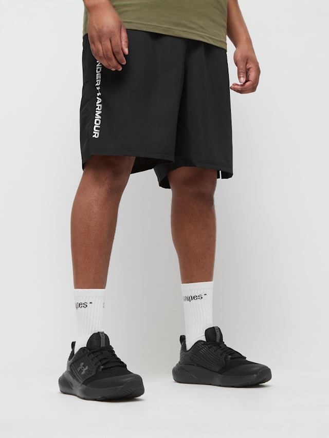 Under Armour, Woven Wordmark Shorts, black, Image 1 of 4