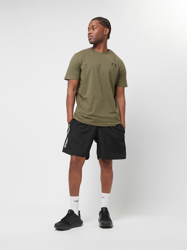 Under Armour, Woven Wordmark Shorts, black, Image 4 of 4