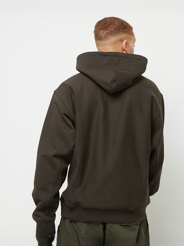 Carhartt WIP, Hooded American Script Sweatshirt, brown, Image 2 of 4