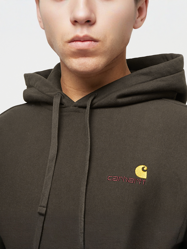 Carhartt WIP, Hooded American Script Sweatshirt, brown, Image 3 of 4