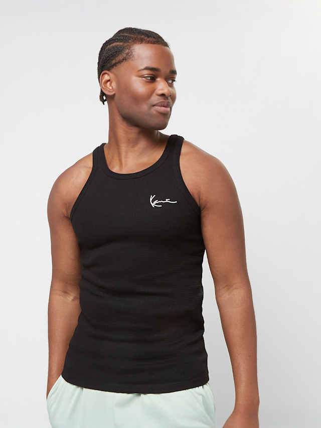 Karl Kani, Chest Signature Essential Waffle Tanktop, black, Image 1 of 4