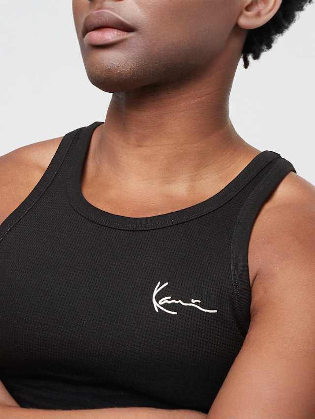 Karl Kani, Chest Signature Essential Waffle Tanktop, black, Image 3 of 4