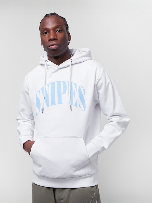 SNIPES, Serif Logo Hoodie, wit, Afbeelding 1 van 4
