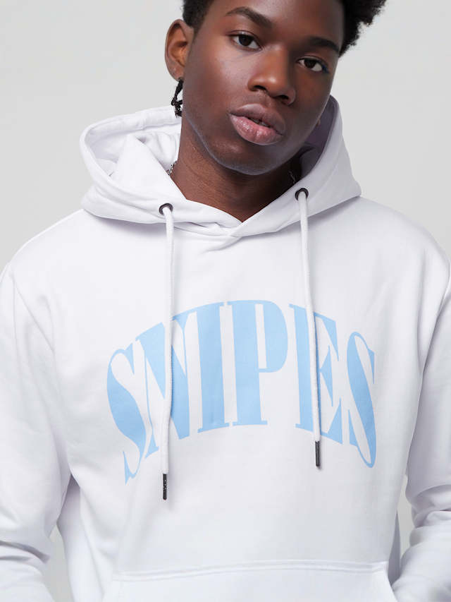 SNIPES, Serif Logo Hoodie, wit, Afbeelding 3 van 4
