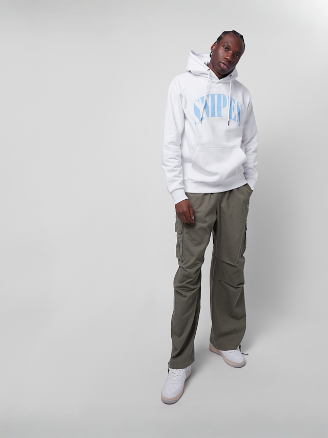 SNIPES, Serif Logo Hoodie, wit, Afbeelding 4 van 4