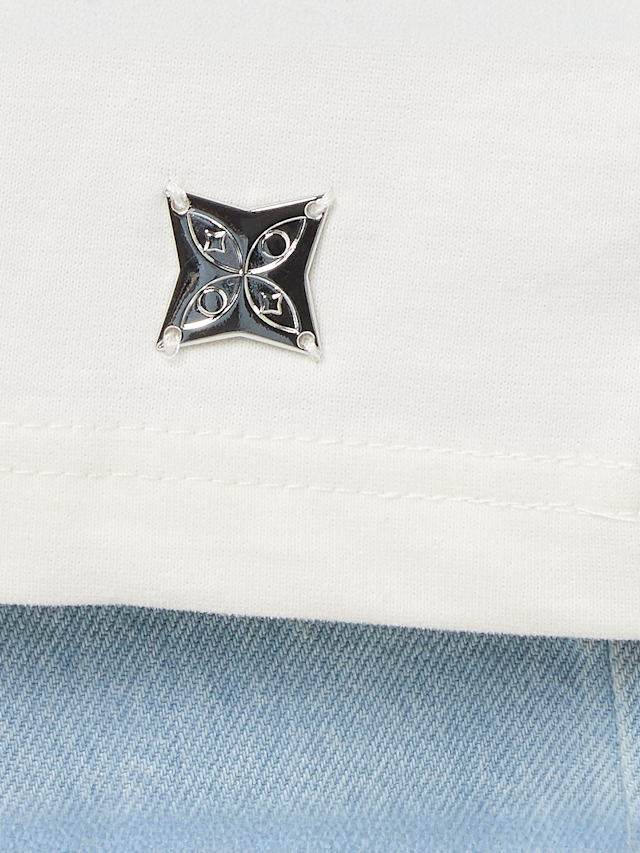 PEQUS, Mythic Logo Patch T-Shirt, wit, Afbeelding 4 van 5