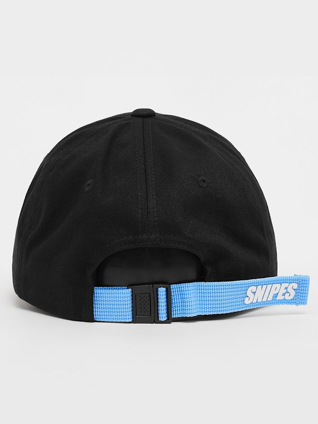 SNIPES, Slanted Logo Contrast Strap Baseball Cap, zwart, Afbeelding 2 van 4