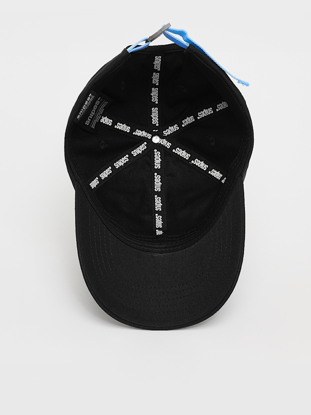 SNIPES, Slanted Logo Contrast Strap Baseball Cap, zwart, Afbeelding 3 van 4