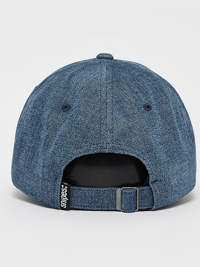 SNIPES, Serif Logo Contrast Panel Denim BBall Cap, blue, Image 2 of 4