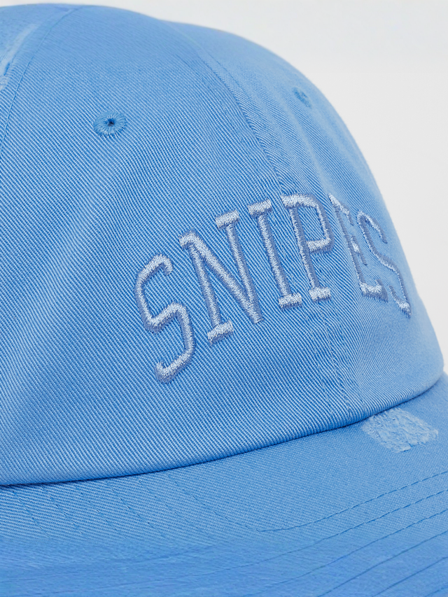 SNIPES, College Logo Washed Baseball Cap, niebieski, Obraz 4 z 4