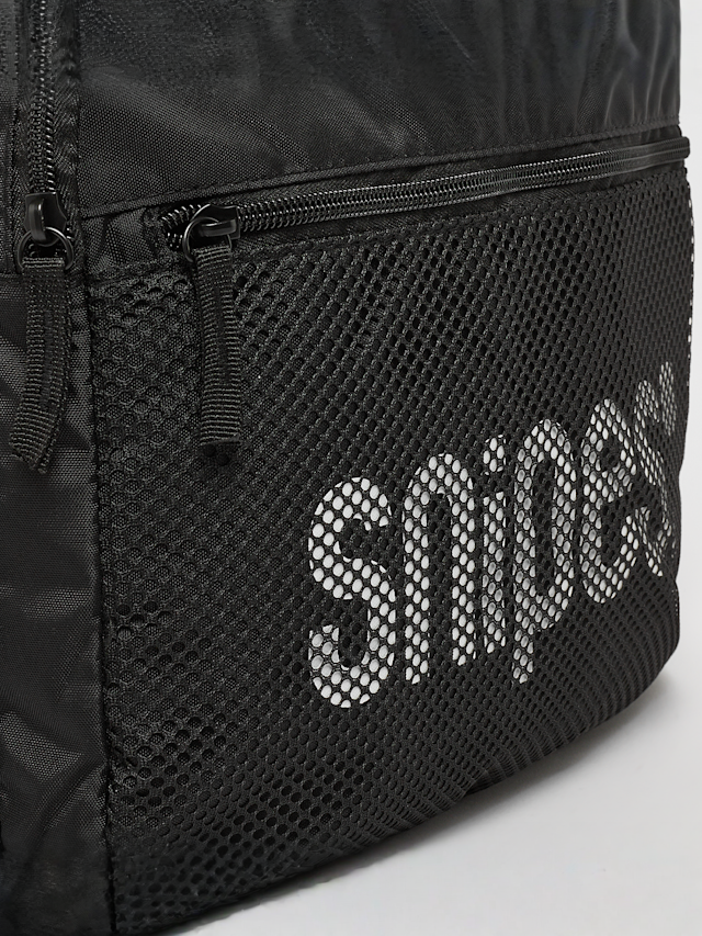 SNIPES, Medium Basic Logo Mesh Pocket Backpack, black, Image 4 of 6