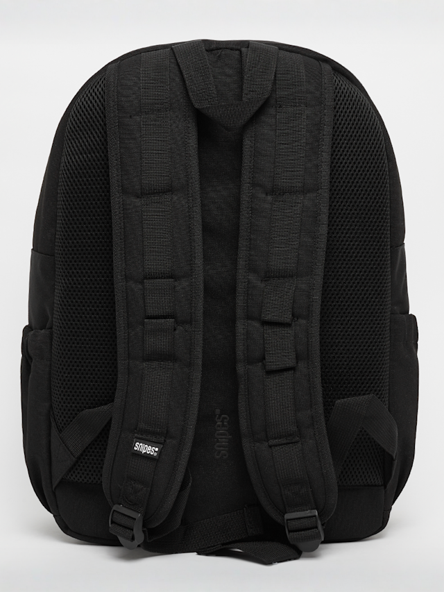 SNIPES, Medium Basic Logo Mesh Multi Pocket Backpack, black, Image 3 of 6