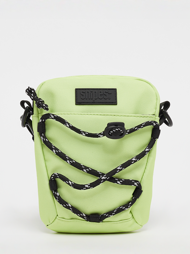 SNIPES, Rubber Badge Basic Logo Drawstring Mobile Bag, green, Image 1 of 4