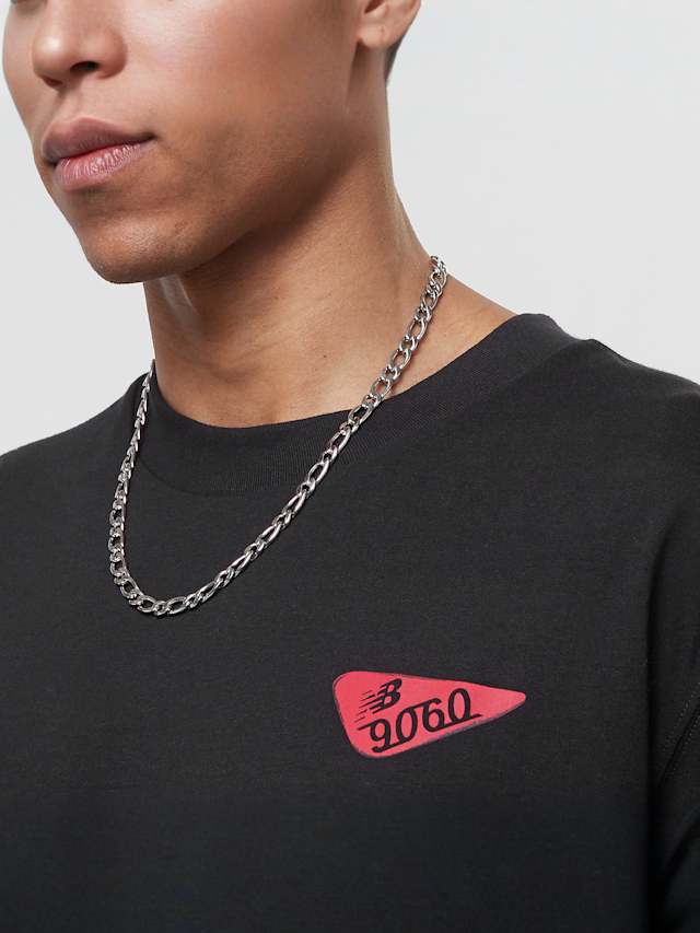 New Balance, 9060 Sole Print Long Sleeve T-Shirt, czarny, Obraz 3 z 6