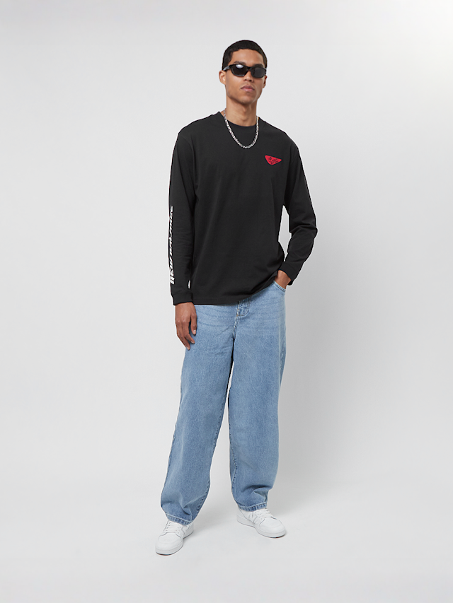 New Balance, 9060 Sole Print Long Sleeve T-Shirt, zwart, Afbeelding 6 van 6