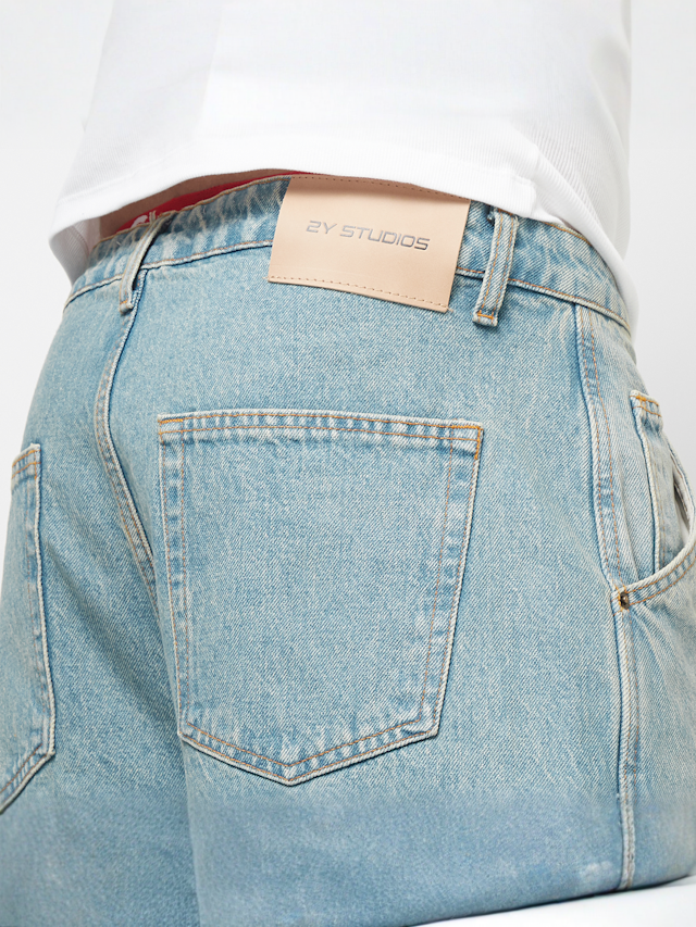 2Y STUDIOS, Hogan Worker Shorts, niebieski, Obraz 4 z 5