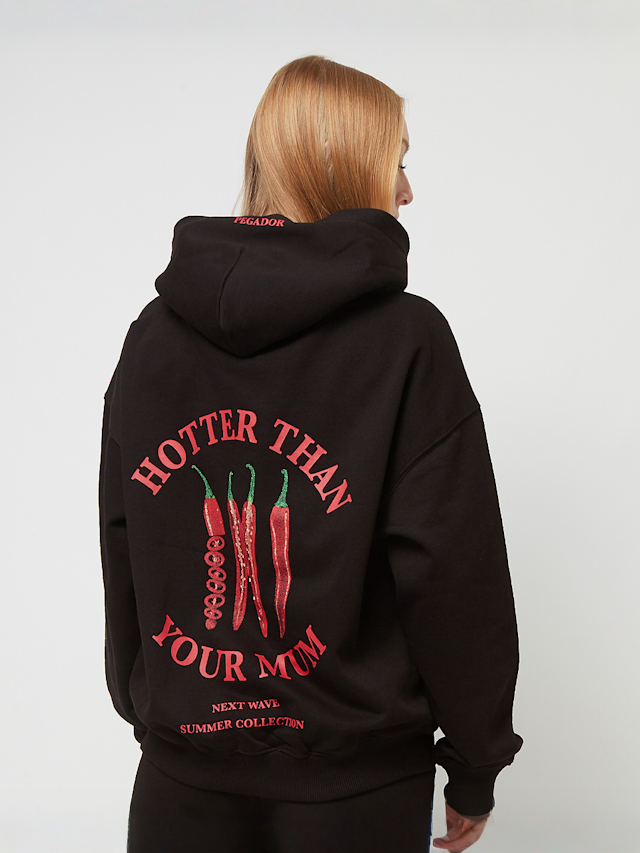 Pegador, Reyna Oversized Hoodie, zwart, Afbeelding 1 van 6