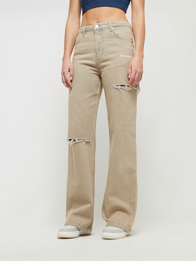 Pegador, Romani Destroyed High Waist Jeans, beige, Image 1 of 5