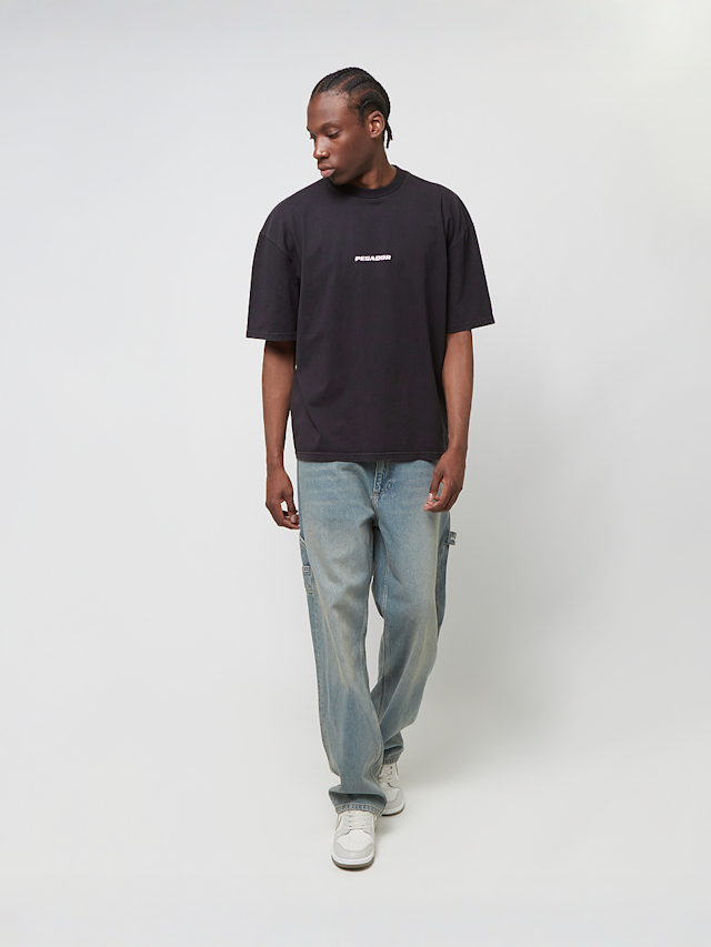 Pegador, Coline Logo Oversized Tee Vintage, black, Image 5 of 5