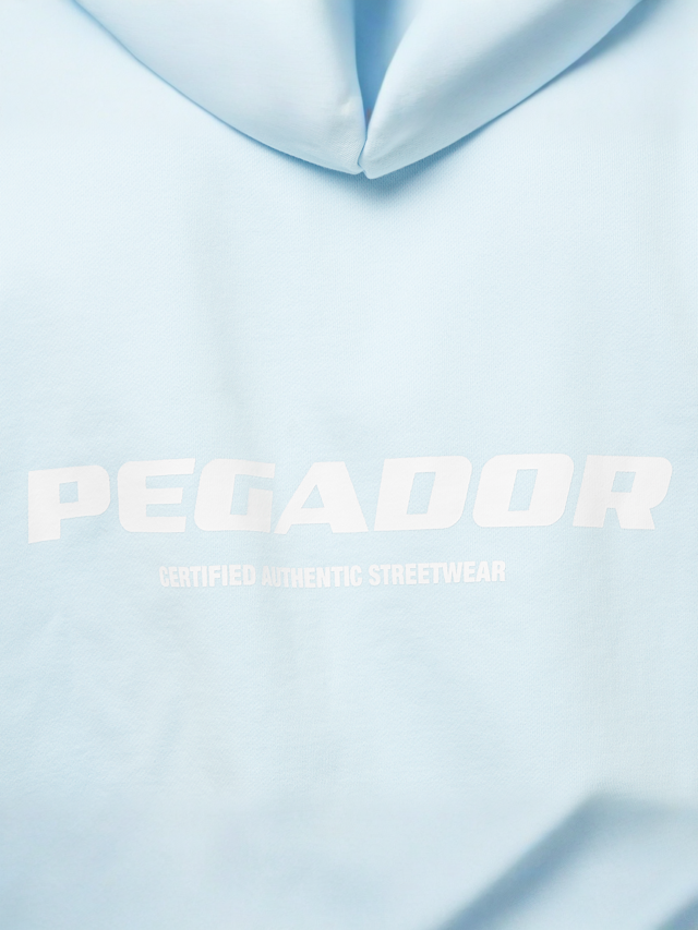Pegador, Colne Logo Oversized Sweat Jacket, blue, Image 4 of 5