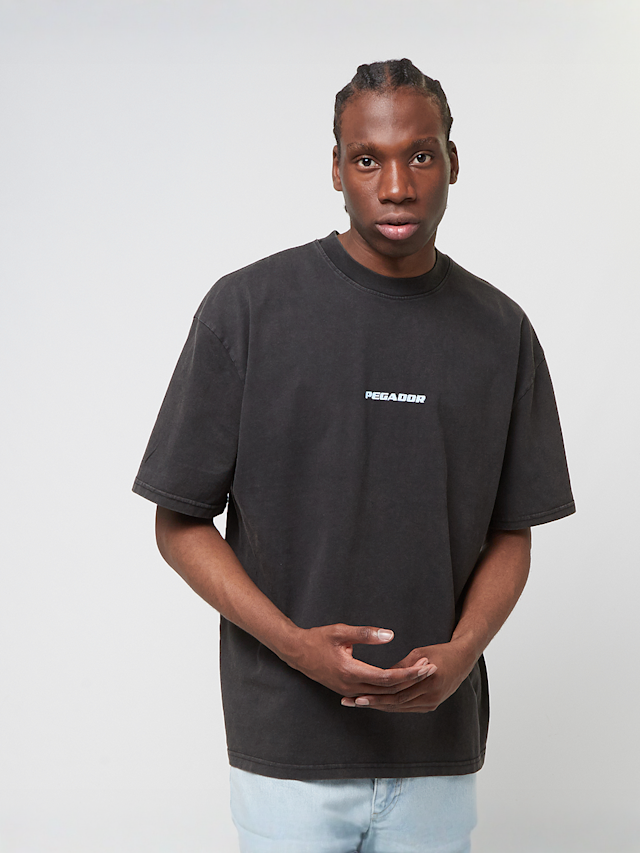 Pegador, Colne Logo Oversized Tee, zwart, Afbeelding 2 van 5