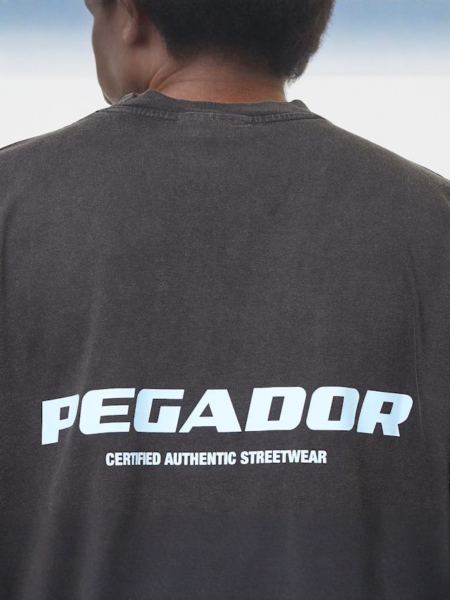 Pegador, Colne Logo Oversized Tee, black, Image 4 of 5