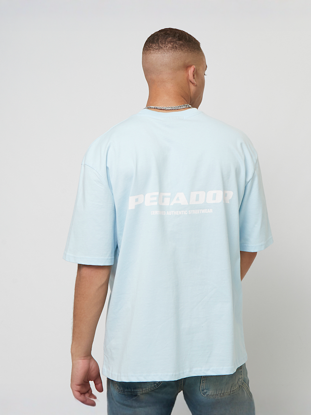 Pegador, Colne Logo Oversized Tee, blue, Image 1 of 5