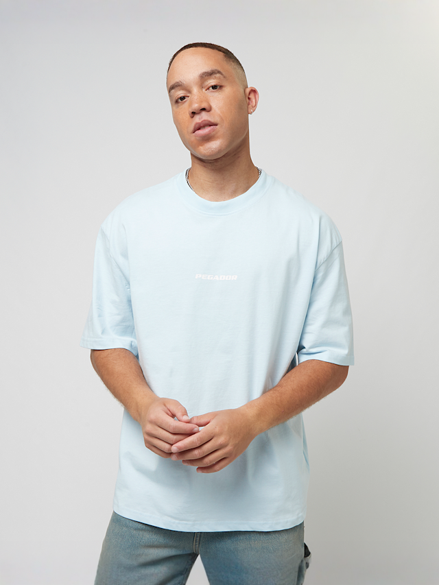 Pegador, Colne Logo Oversized Tee, blue, Image 2 of 5