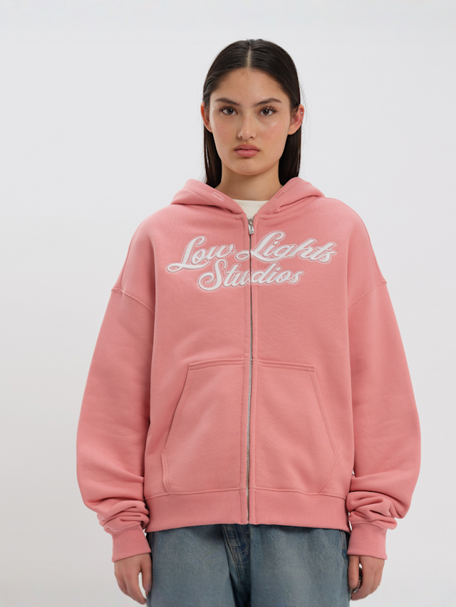 Low Lights Studios, Shutter Zip Hoodie, lichtroze, Afbeelding 1 van 4