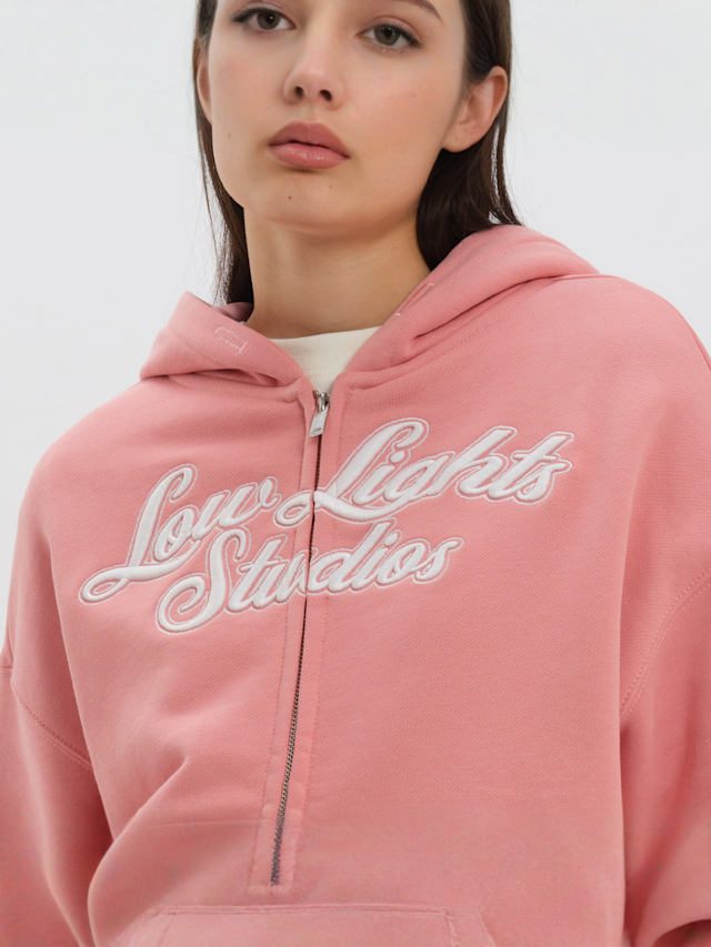 Low Lights Studios, Shutter Zip Hoodie, light pink, Image 3 of 4