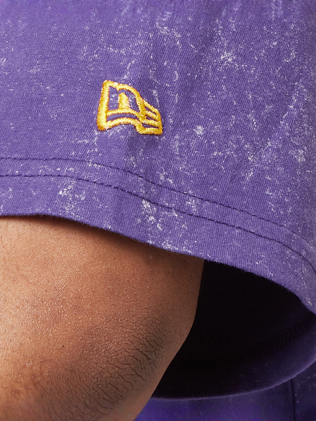 New Era, NBA Washed Oversized Tee Los Angeles Lakers, purple, Image 4 of 5