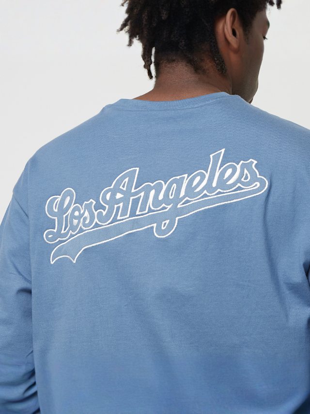 New Era, World Series BP Oversized Tee Los Angeles Dodgers, blue, Image 6 of 7