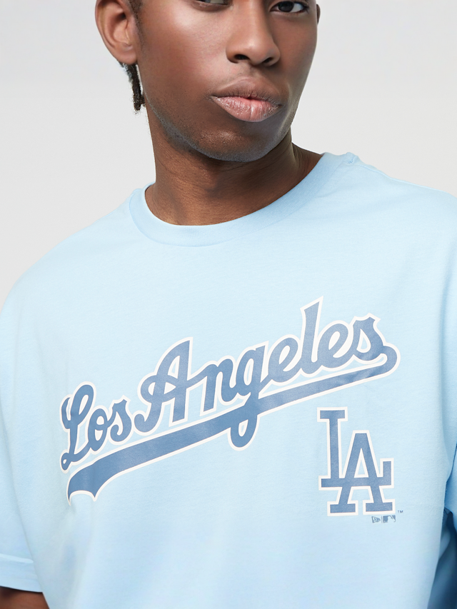 New Era, World Series CF Oversized Tee Los Angeles Dodgers, blue, Image 3 of 6