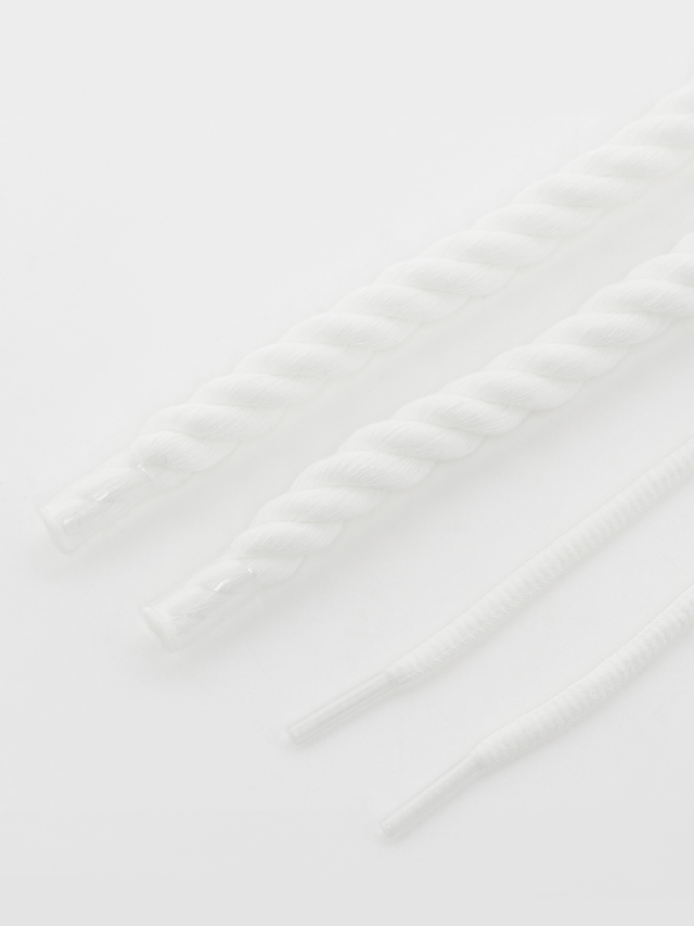 BAGGY, Rope Laces 10mm Set 100cm, white, Image 2 of 2