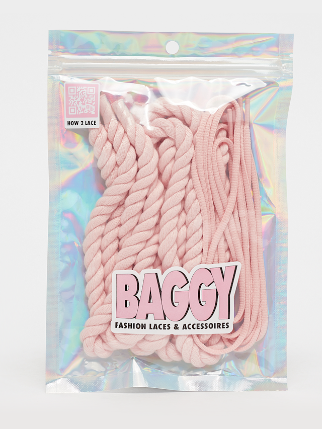 BAGGY, Rope Laces 10mm Set 100cm, lichtroze, Afbeelding 1 van 2