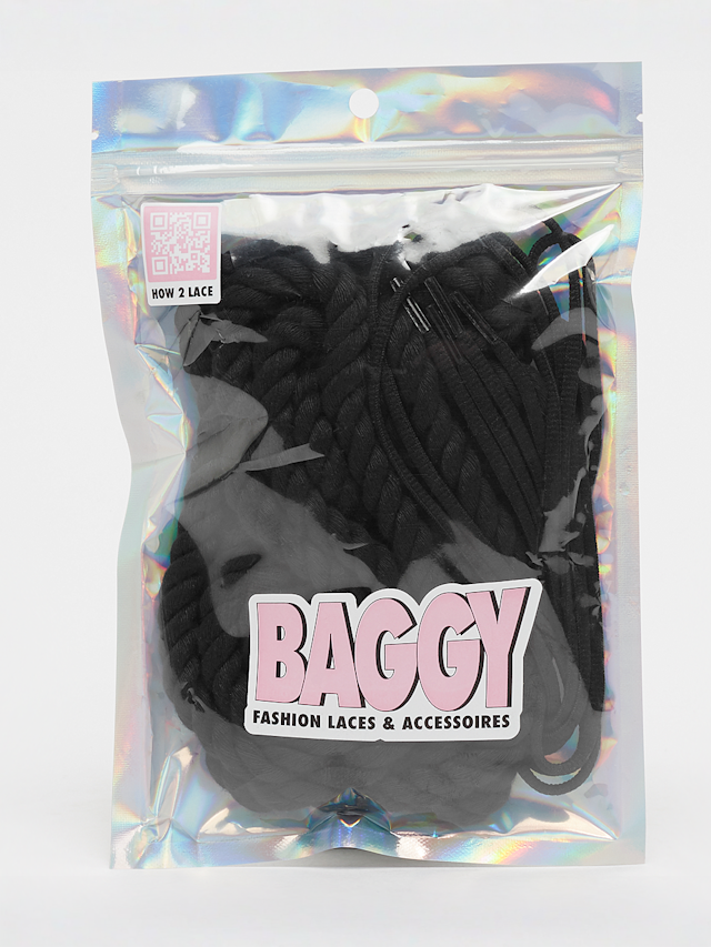 BAGGY, Rope Laces 10mm Set 120cm, black, Image 1 of 2