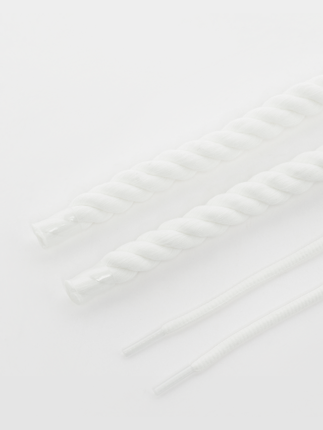 BAGGY, Rope Laces 14mm Set 100cm, white, Image 2 of 2