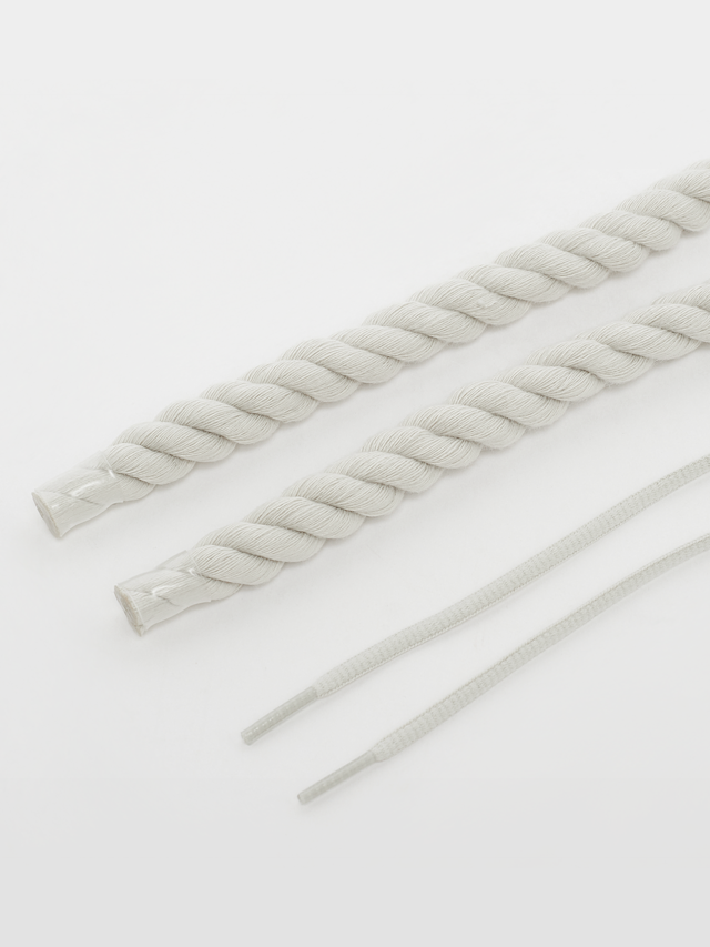 BAGGY, Rope Laces 14mm Set 100cm, grey, Image 2 of 2
