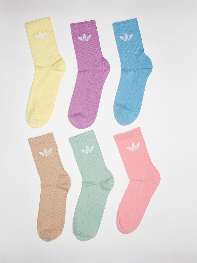 adidas Originals, 6 PACK - Trefoil Cushion Crew Socks, multicolor, Afbeelding 1 van 2