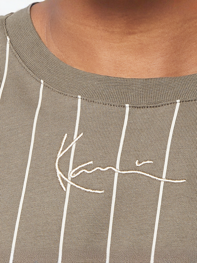Karl Kani, Small Signature Essential Pinstripe Tee, brown, Image 3 of 4