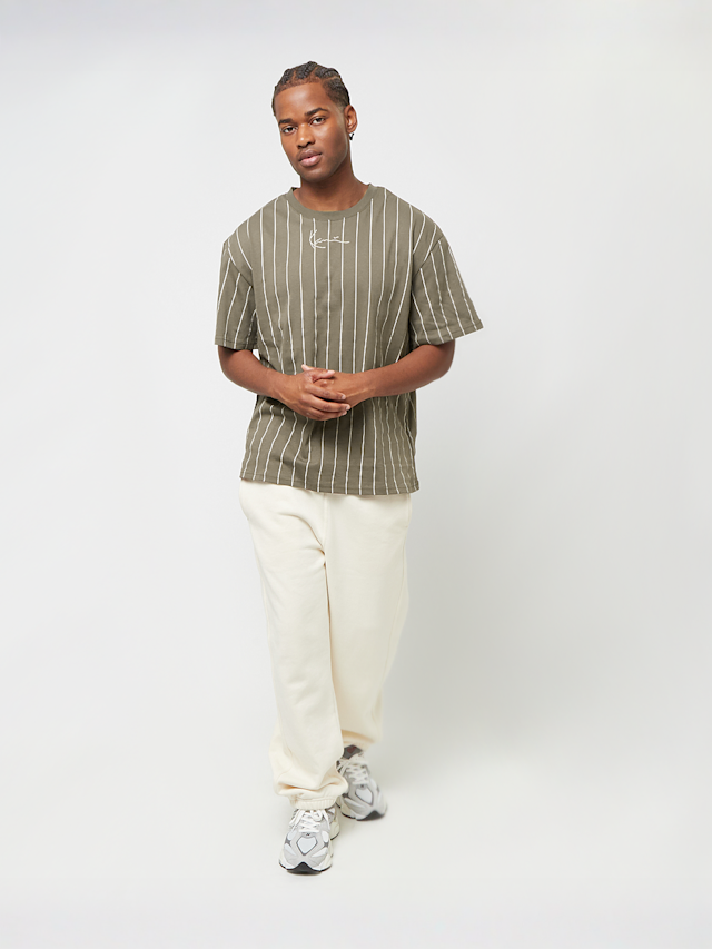 Karl Kani, Small Signature Essential Pinstripe Tee, brown, Image 4 of 4