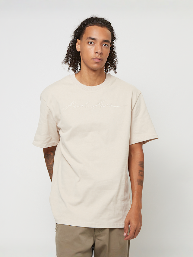 Karl Kani, Autograph Heavy Jersey Boxy Tee, beige, Image 1 of 4