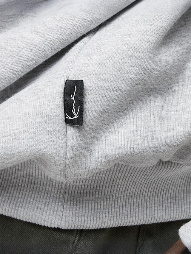 Karl Kani, Kani Inside Out Crew grey melange/dark rede, grijs, Afbeelding 4 van 5