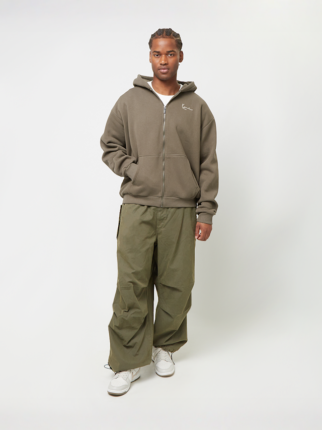 Karl Kani, Small Signature Essential OS Ziphoodie, bruin, Afbeelding 4 van 4