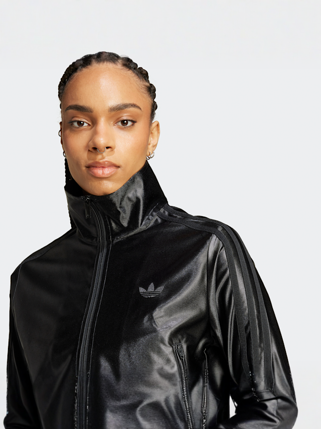 adidas Originals, Firebird Tracktop, black, Image 3 of 5