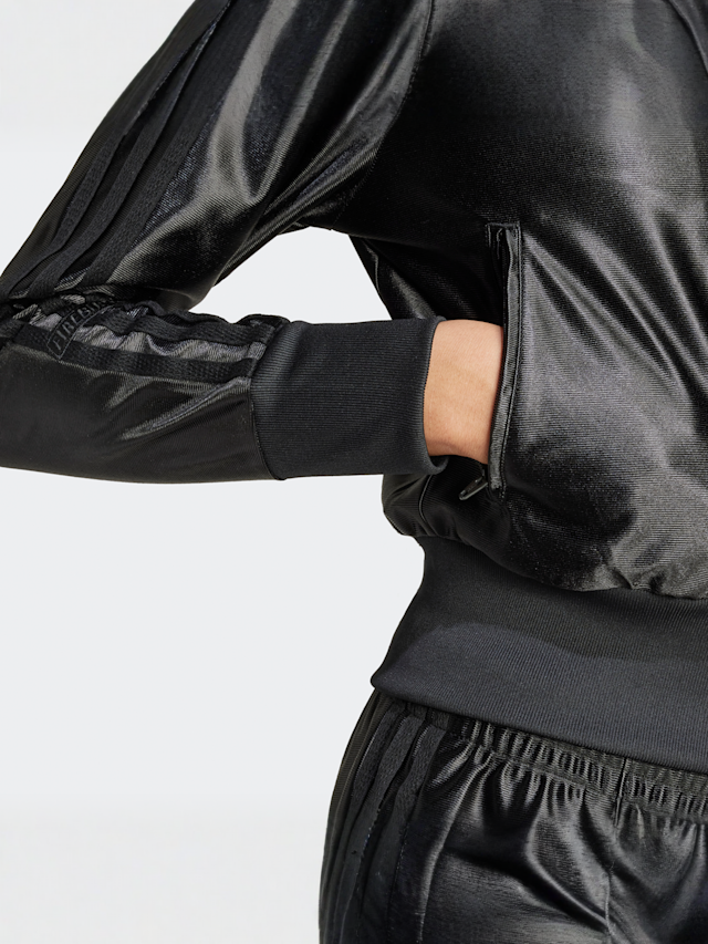 adidas Originals, Firebird Tracktop, black, Image 4 of 5