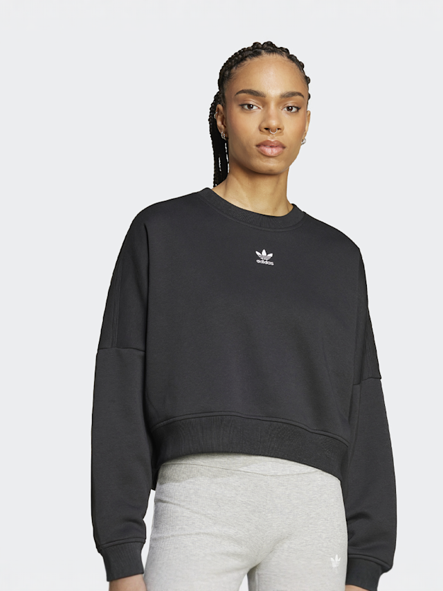 adidas Originals, Essential Crew Fleece, black, Image 1 of 4